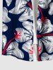 Tropical Hibiscus Flower Print Plus Size Matching Hawaii Beach Outfit For Couples -  
