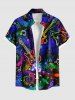Music Notes Guitar Colorful Glitter 3D Print Plus Size Matching Outfit For Couples -  