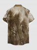 Costume de Plage Grande Taille pour Couples en Forme de Crâne avec Sleeveless - café 