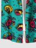 Crab Conch Shell Print Plus Size Matching Hawaii Sea Creatures Beach Outfit For Couples -  