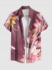 Rose et Short de Plage Assortis Grande Taille Imprimé Lys pour Couples - Rose clair 