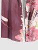 Rose et Short de Plage Assortis Grande Taille Imprimé Lys pour Couples - Rose clair 