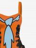 Interesting Watermelon Tie Print Plus Size Matching Hawaii Beach Outfit For Couples -  