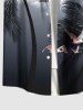 Plus Size Coconut Tree Moon Cloud Crane Print Buttons Pocket Hawaii Shirt For Men -  
