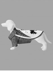 Pet's Coconut Tree Tropical Leaves Curve Print Hawaii Button Shirt -  