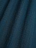 Plus Size Grommets Lace-up Buckle Panel Ruched Lace Trim Tulip Hem Dress -  