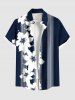 Tropical Flowers Stripe Print Plus Size Matching Hawaii Beach Outfit For Couples -  