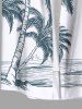Coconut Tree Seascape Print Plus Size Matching Hawaii Beach Outfit For Couples -  