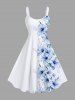 Hibiscus Flower Leaf Print Plus Size Matching Hawaii Beach Outfit For Couples -  