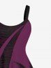 Plus Size Coconut Tree Tropical Leaf Print Hawaii Tank Dress -  