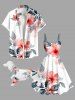 Pet's Flowers Leaf Print Hawaii Shirt -  