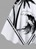 Plus Size Coconut Tree Sea Wave Sun Print Hawaii A Line Tank Dress -  