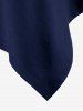 Robe Gothique Mouchoir Découpée à Lacets - Bleu profond 3X | US 22-24