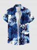 Tropical Hibiscus Flower Print Plus Size Matching Hawaii Beach Outfit For Couples -  