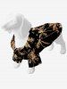 Pet's Coconut Tree Print Hawaii Button Shirt -  