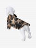 Pet's Coconut Tree Print Hawaii Button Shirt -  