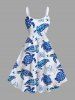 Turtle Shell Starfish Coral Plant Print Plus Size Matching Hawaii Beach Outfit For Couples -  