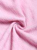 Ensemble de Débardeur Noué Broderie Anglaise à Ourlet en Dentelle Grande Taille et de Débardeur - Rose clair 