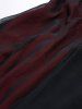Plus Size Ruffles Skull Buckle Tulip Hem Cold Shoulder Dress -  