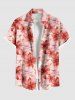 Costume de Plage Grande Taille Imprimé à Fleurs Assorti - Rose clair 