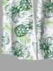 Costume de Plage Grande Taille Imprimé à Feuilles Tropicales et Ananas - Vert 