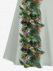 Plus Size Tropical Leaf Flower Print Cold Shoulder Crisscross Hawaii Maxi Dress -  