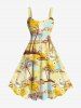 Coconut Tree Flowers Seascape Print Plus Size Matching Hawaii Beach Outfit For Couples -  