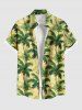 Coconut Tree Print Plus Size Matching Hawaii Beach Outfit For Couples -  
