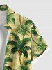 Coconut Tree Print Plus Size Matching Hawaii Beach Outfit For Couples -  