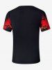 Plus Size Coconut Tree Ombre Sunset Bird Cloud Print Hawaii T-shirt For Men -  