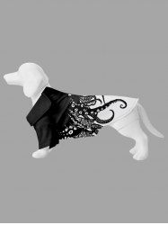 Pet's Octopus Two Tone Print Hawaii Button Shirt -  