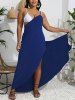 Plus Size Solid Convertible Asymmetric Wrap Backless Beach Cover -  