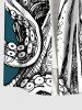 Plus Size Octopus Print Buttons Pocket Hawaii Shirt For Men -  