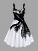 Coconut Tree Two Tone Print Plus Size Matching Hawaii Beach Outfit For Couples -  
