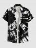 Maillot de Bain Grande Taille Imprimé Ombre - Noir 