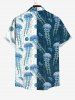Plus Size Jellyfish Colorblock Print Buttons Pocket Hawaii Shirt For Men -  