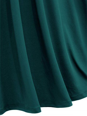 Plus Size Medieval Renaissance Grommets Lace Up Mesh Bell Sleeves Buckle Belt Dress