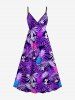Tropical Leaf Flower Pineapple Print Plus Size Matching Hawaii Beach Outfit For Couples -  