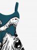 Octopus Print Plus Size Matching Beach Outfit For Couples -  