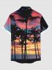 Chemise Hawaiienne Imprimé Cocotier Floral avec Poche Grande Taille pour Homme - Multi-A S