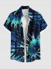 Spiral Tie Dye Print Plus Size Matching Hawaii Beach Outfit For Couples -  