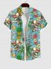 Skull Coconut Tree Juice Pineapple Floral Currency Print Plus Size Matching Hawaii Beach Outfit For Couples -  