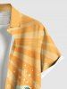 Sea Wave Sun Bubble Print Plus Size Matching Hawaii Beach Outfit For Couples -  