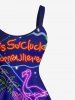 Coconut Tree Flamingo Sun Pineapple Juice Print Plus Size Matching Hawaii Beach Outfit For Couples -  