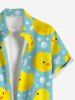 Duck Bubble Print Plus Size Matching Hawaii Beach Outfit For Couples -  