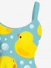 Duck Bubble Print Plus Size Matching Hawaii Beach Outfit For Couples -  