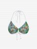 Coconut Tree Skull Pineapple Print Men Shirt and Women Swimsuit Matching Hawaii Beach Outfit For Couples -  