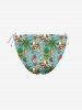 Coconut Tree Skull Pineapple Print Men Shirt and Women Swimsuit Matching Hawaii Beach Outfit For Couples -  