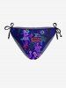 Coconut Tree Flamingo Pineapple Print Women Swimsuit and Men Beach Shorts Matching Hawaii Beach Outfit For Couples -  