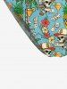 Coconut Tree Floral Skull Baseball Cap Pineapple Juice Print Hawaii Bikini Bottom -  